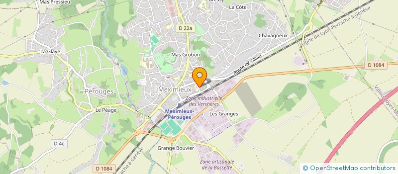 localisation de l'entreprise EDUREZO à MEXIMIEUX