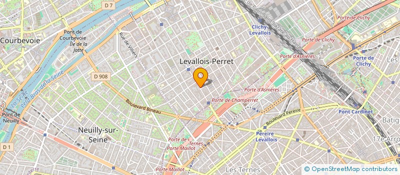localisation de l'entreprise EDUSERVICES à LEVALLOIS-PERRET