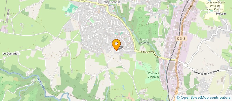 localisation de l'entreprise EDUTRAVEL  CHAPONOST