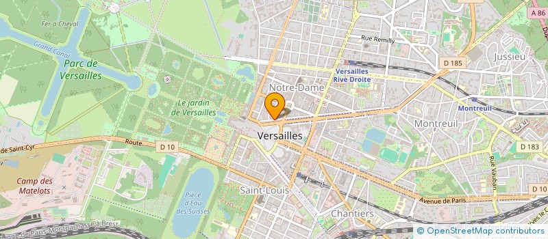 localisation de l'entreprise EDV CONSEIL à VERSAILLES