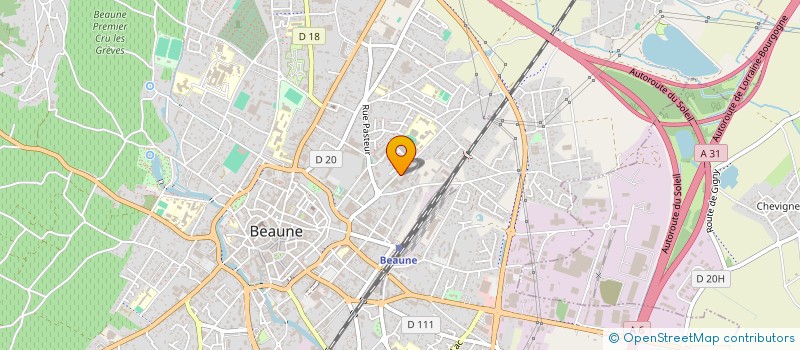 localisation de l'entreprise EDVB à BEAUNE
