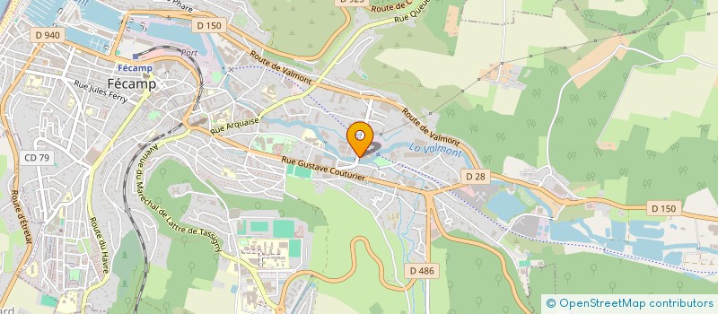 localisation de l'entreprise EDVHL  FECAMP