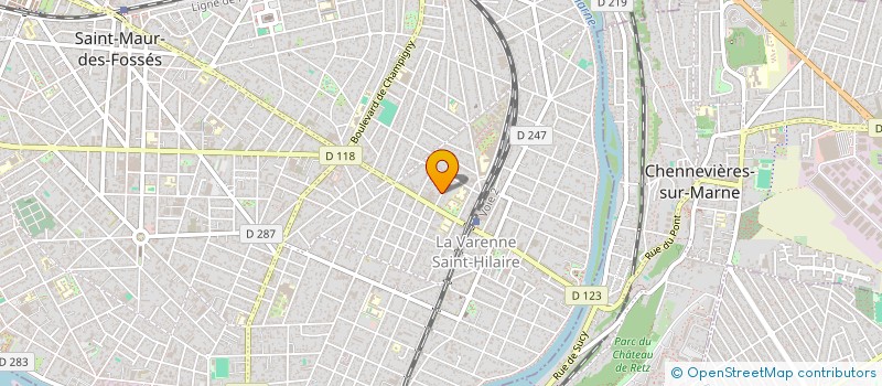 localisation de l'entreprise EDVIA à SAINT-MAUR-DES-FOSSES