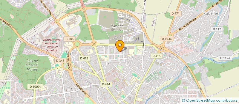 localisation de l'entreprise EDVIN - ARIA  MELUN