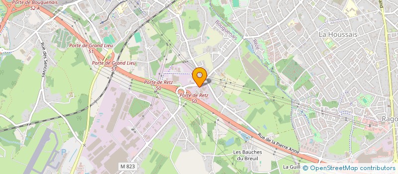 localisation de l'entreprise EDW LINK à BOUGUENAIS