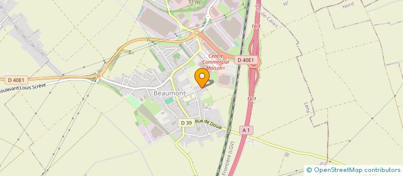 localisation de l'entreprise EDWARD à HENIN-BEAUMONT