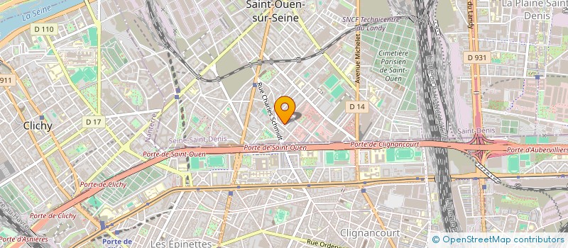 localisation de l'entreprise EDWARD C à SAINT-OUEN-SUR-SEINE
