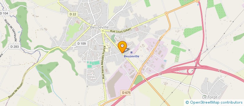 localisation de l'entreprise EDWI à BEUZEVILLE