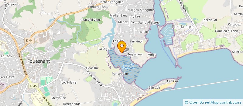 localisation de l'entreprise EDWIGE  LA FORET-FOUESNANT