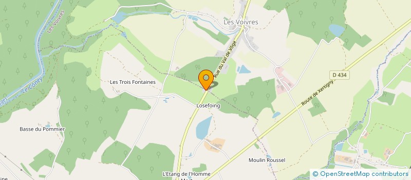 localisation de l'entreprise EDWIGE FERRARI  LA VOGE-LES-BAINS