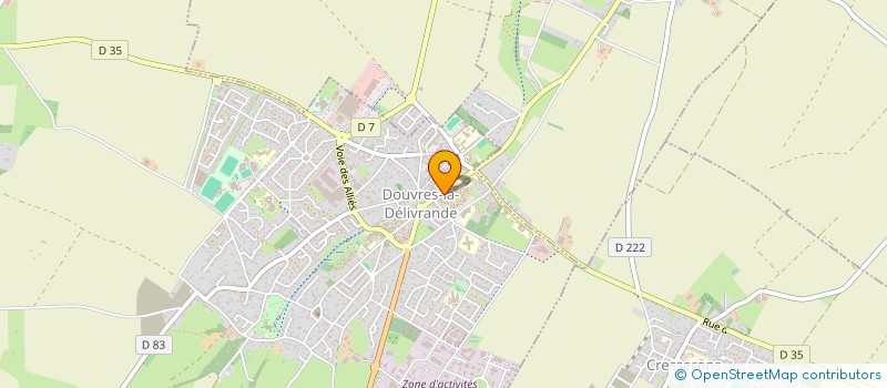 localisation de l'entreprise EDWIGE & JULIEN DUDOUET  DOUVRES-LA-DELIVRANDE
