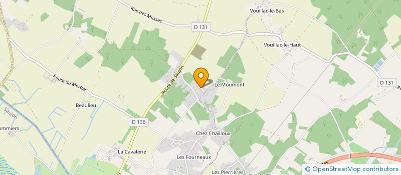 localisation de l'entreprise EDWIGE THIBAUDEAU  SABLONCEAUX