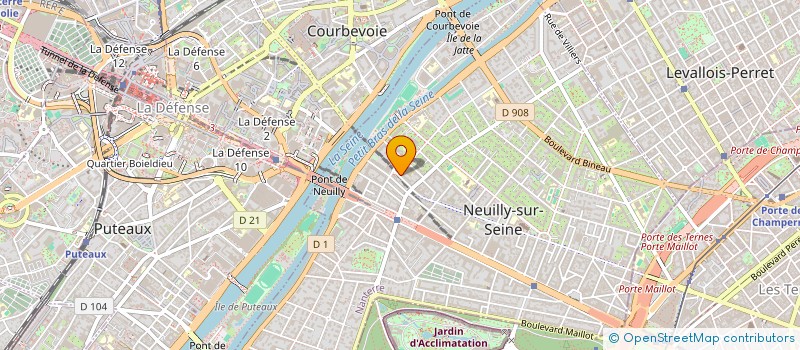 localisation de l'entreprise EDWIN FORMATION à NEUILLY-SUR-SEINE