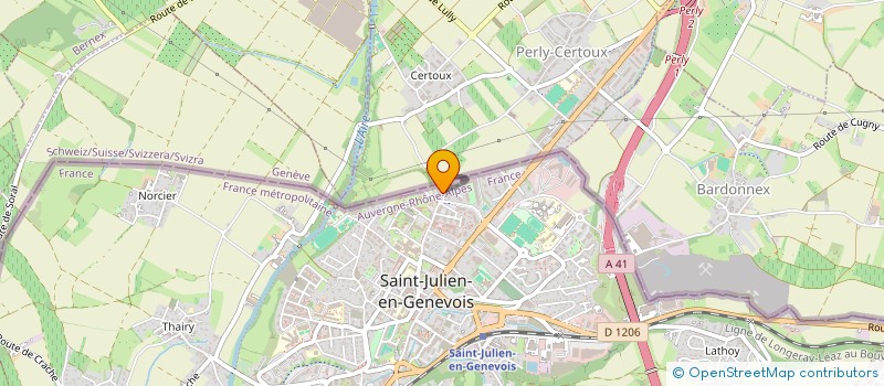 localisation de l'entreprise EDWINA à SAINT-JULIEN-EN-GENEVOIS