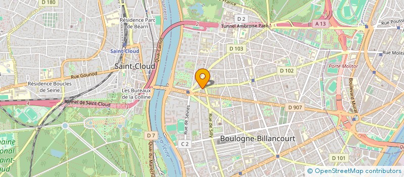 localisation de l'entreprise EDY PEACKY à BOULOGNE-BILLANCOURT