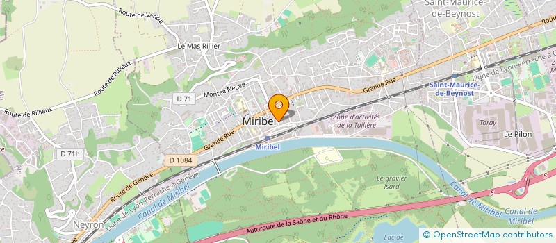 localisation de l'entreprise EDY RHONE à MIRIBEL