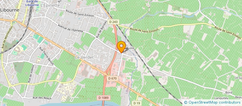 localisation de l'entreprise EDYBAT 33  LIBOURNE