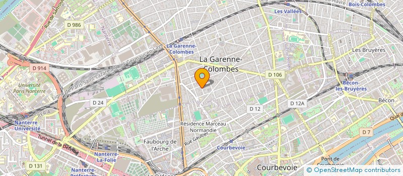 localisation de l'entreprise EDYEVENT à LA GARENNE-COLOMBES