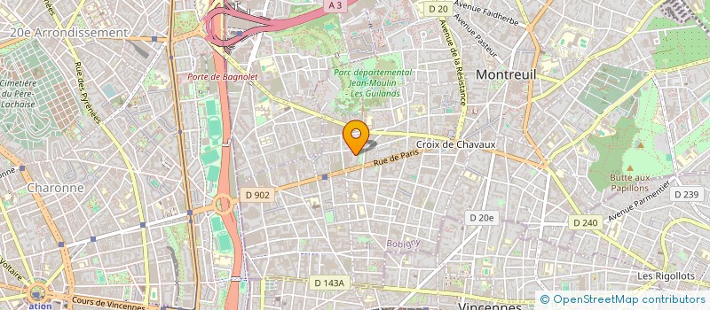 localisation de l'entreprise EDZ  MONTREUIL