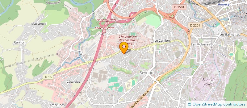 localisation de l'entreprise EDZANG AUTO à ANNECY