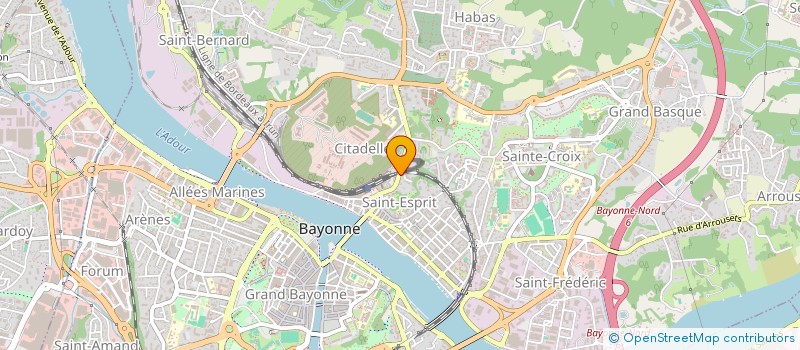 localisation de l'entreprise EE IMMOBILIER à BAYONNE