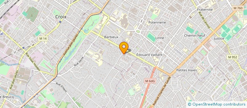 localisation de l'entreprise EE10  ROUBAIX