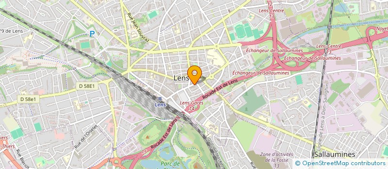 localisation de l'entreprise EE3 à LENS