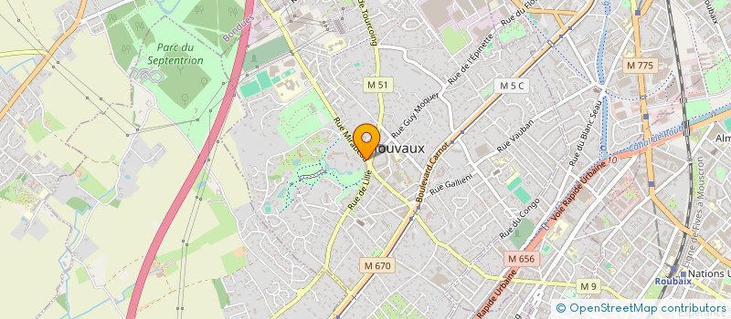 localisation de l'entreprise EE8 à MOUVAUX