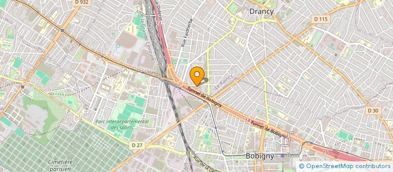 localisation de l'entreprise EEC RAGS  DRANCY