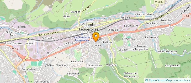 localisation de l'entreprise EECJ SERVICES  LE CHAMBON-FEUGEROLLES