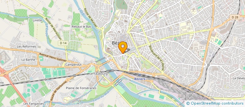 localisation de l'entreprise EECKHOUT HUGUETTE ET LUCIEN à BEZIERS