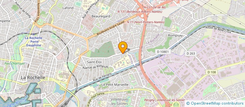 localisation de l'entreprise EECOM 17 à LA ROCHELLE
