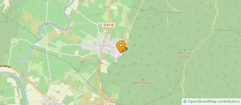 localisation de l'entreprise EED  CRESPIAN