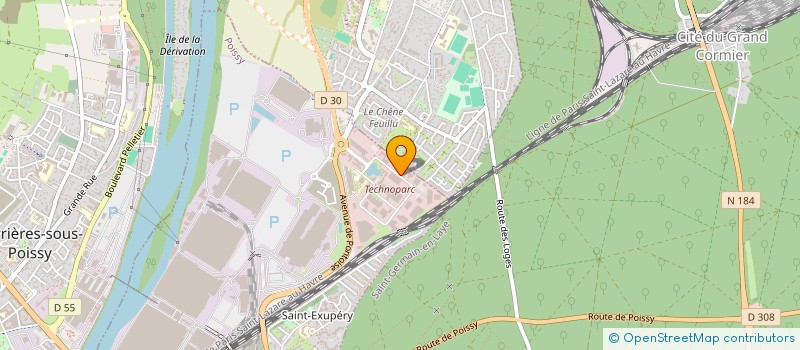 localisation de l'entreprise EEDIBAT  POISSY