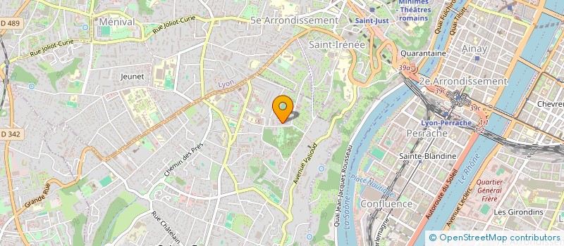 localisation de l'entreprise EEETER - ETUDES ENVIRONNEMENT ENERGIE THERMIQUE ET RENOUVELABLE  SAINTE-FOY-LES-LYON