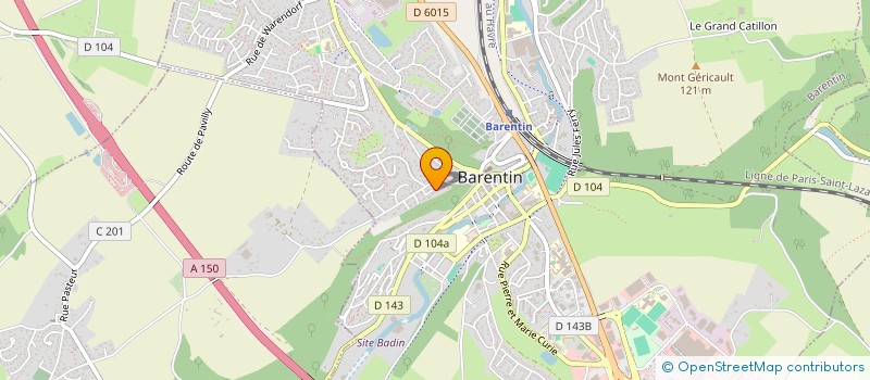 localisation de l'entreprise EEF  BARENTIN