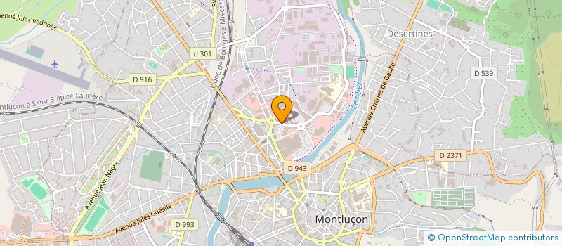 localisation de l'entreprise EEG à MONTLUCON