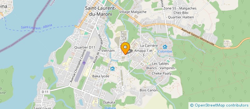 localisation de l'entreprise EEG EFFICACITE ELECTRIQUE GUYANE à SAINT-LAURENT-DU-MARONI