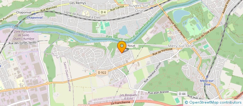 localisation de l'entreprise EEKAE INGENIERIE  MERY-SUR-OISE