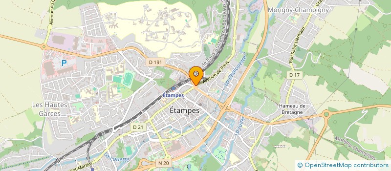 localisation de l'entreprise EEL DYNAMIC à ETAMPES