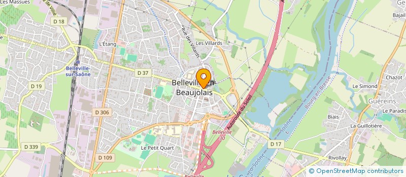 localisation de l'entreprise EELAA à BELLEVILLE-EN-BEAUJOLAIS