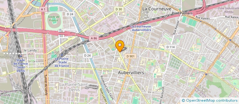 localisation de l'entreprise EELANADU à AUBERVILLIERS