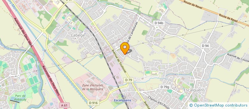 localisation de l'entreprise EELP  ESCALQUENS