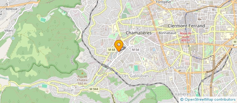 localisation de l'entreprise EELV  CHAMALIERES