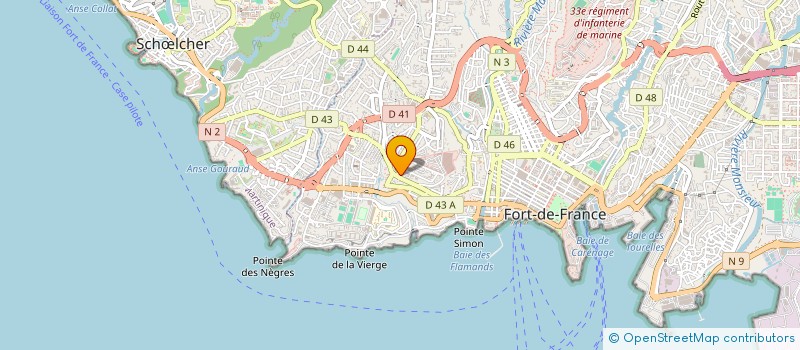 localisation de l'entreprise EEM CLIM à FORT-DE-FRANCE
