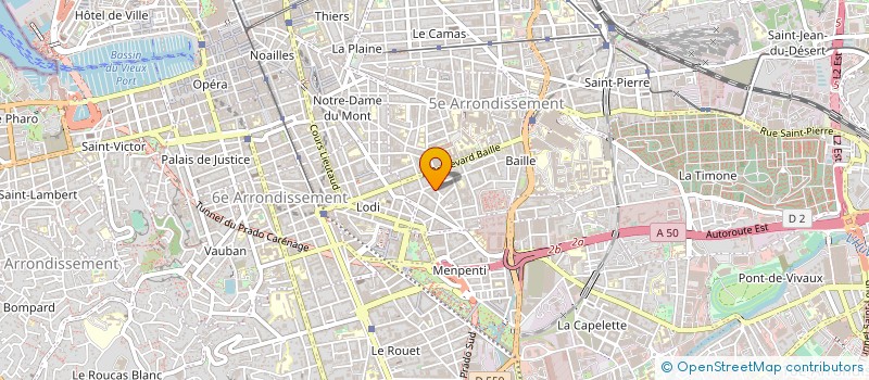 localisation de l'entreprise EERA à MARSEILLE