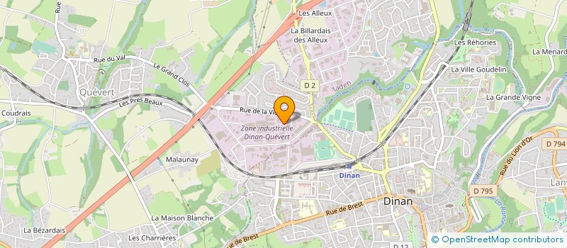 localisation de l'entreprise EES  QUEVERT