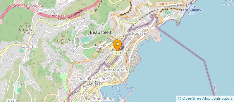 localisation de l'entreprise EESHA ALIMENTATION GENERALE à BEAUSOLEIL