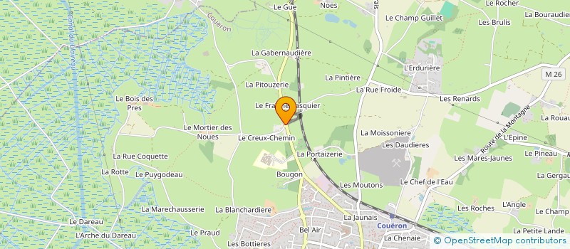 localisation de l'entreprise EEV à COUERON