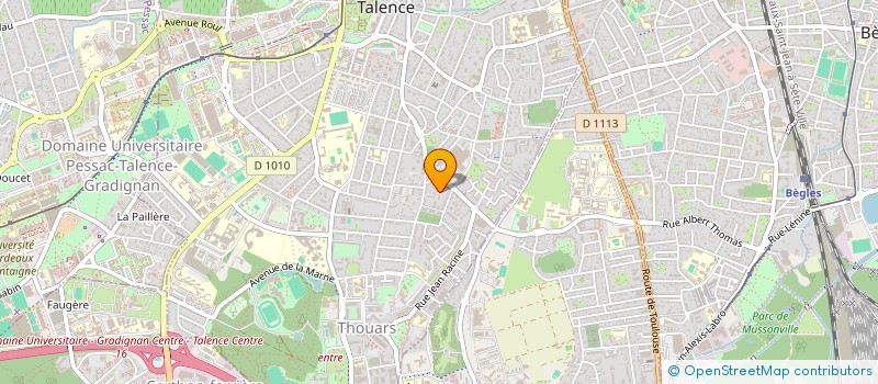 localisation de l'entreprise EEVA  TALENCE